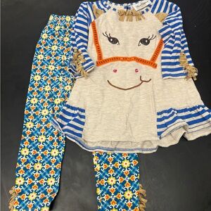 Rare Editions Blue and Cream Kids  Set with Fun Design 6